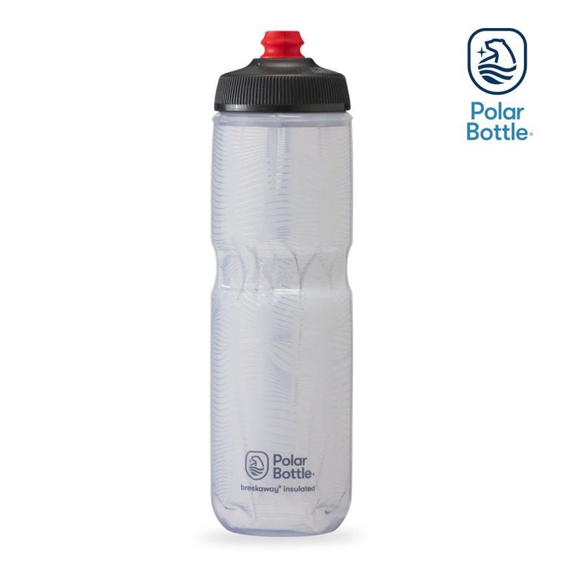 Polar Bottle 24oz Double Wall Cooling Jet Bottle Jersey Knit White - อุปกรณ์เสริมกีฬา - พลาสติก ขาว