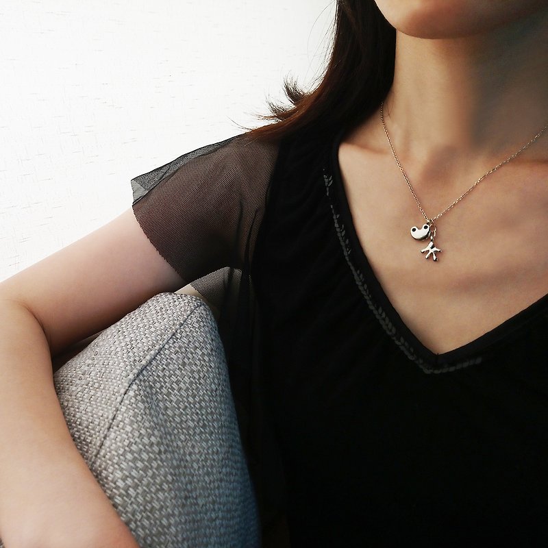 frog necklace - Necklaces - Silver Silver