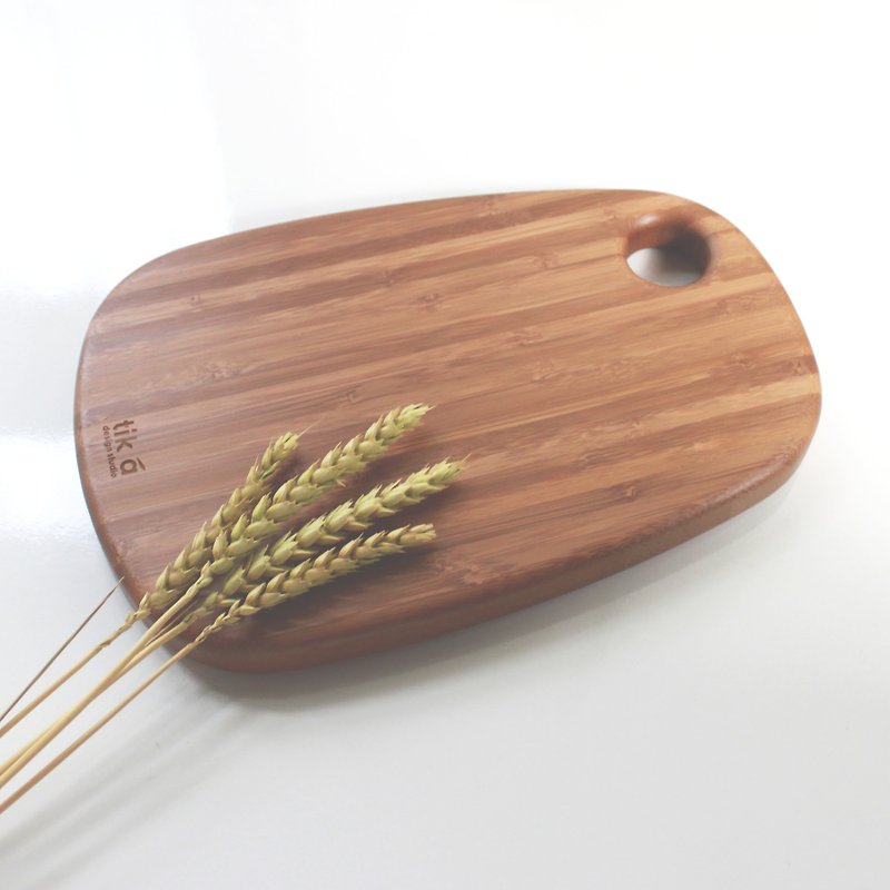 Appetite board | fat section 2.0_Small | bread cut board | small family chopping board | insulation pad | food wobble plate | Taiwan production | unique | - Cookware - Bamboo Brown