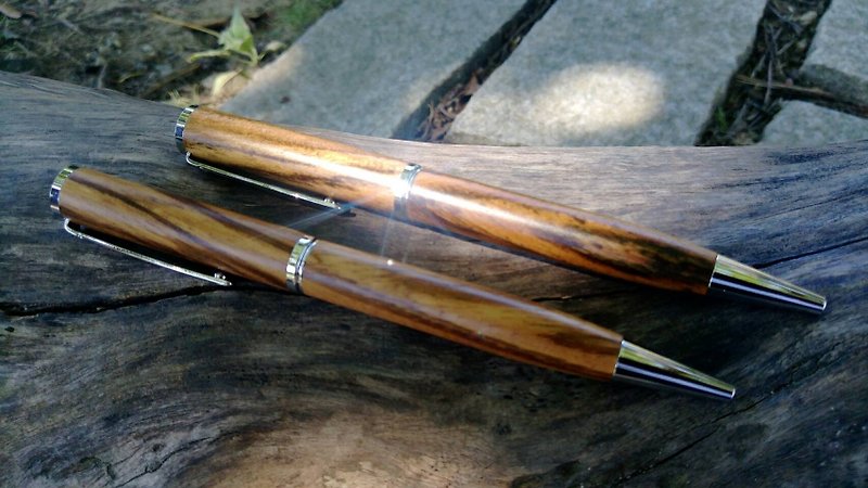 Micro-forest ‧ atomic pen atomic penma wood - with wood pen holder - Ballpoint & Gel Pens - Wood Brown