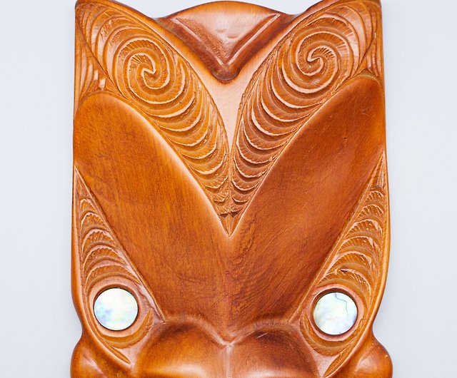 ニュージーランドで購入したマオリ族の木彫り置物2 - 置物