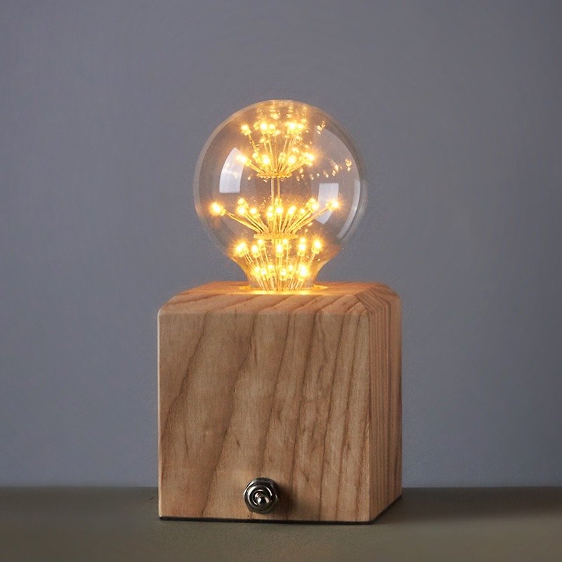 グッドForm‧良いZaoxing \レトロ‧‧四角い木のテーブルランプテーブルランプ - 照明・ランプ - 木製 ブラウン