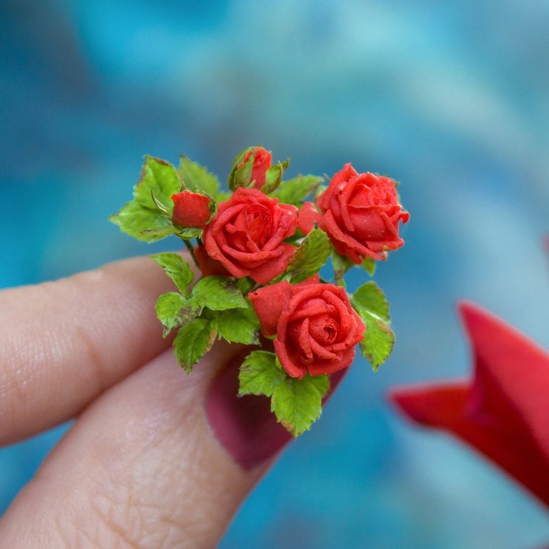 TUTORIAL Miniature French Roses with air dry clay | PDF + video - 手工藝教學/工具書 - 其他材質 