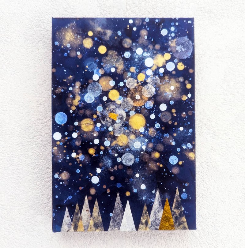 星星與森林P0（壓克力原畫） - 海報/掛畫 - 木頭 藍色