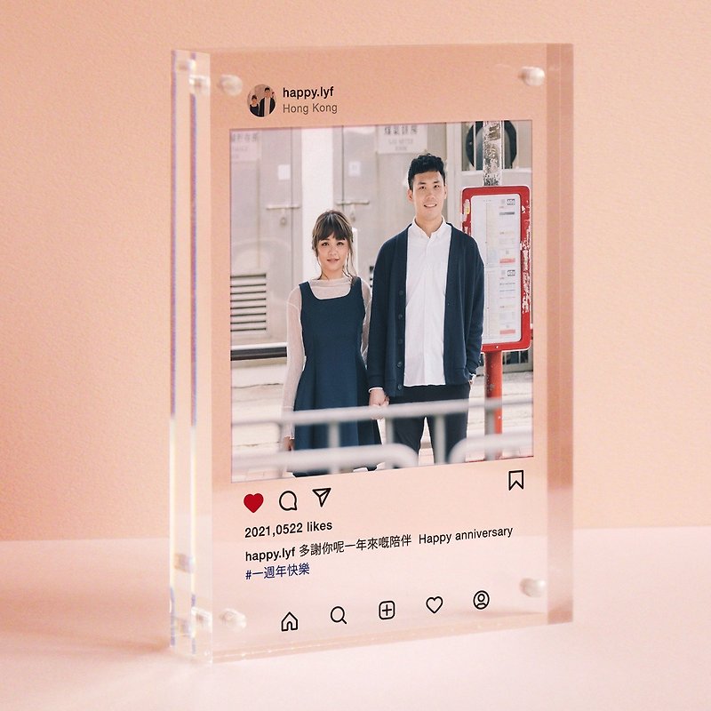 Personalized Instagram Acrylic with Your Photo  Gift for Girlfriend boyfriend