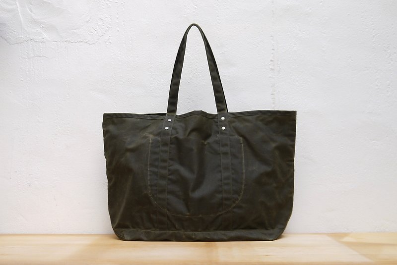 Mallory heave-duty oil canvas tote bags large oil Wax Bu Tuote - Messenger Bags & Sling Bags - Cotton & Hemp 