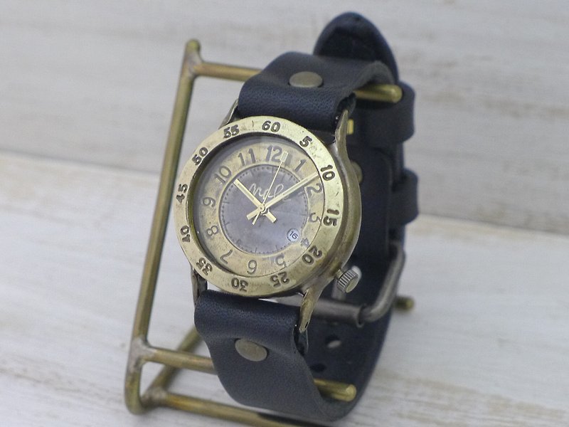 Explorer-B3-DATE DATE (date) 32mm Brass (brass)) Handmade wristwatch (359DATE)