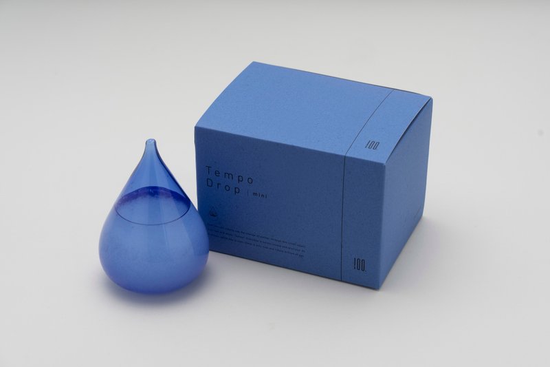 Tempo Drop Series - Items for Display - Glass Blue