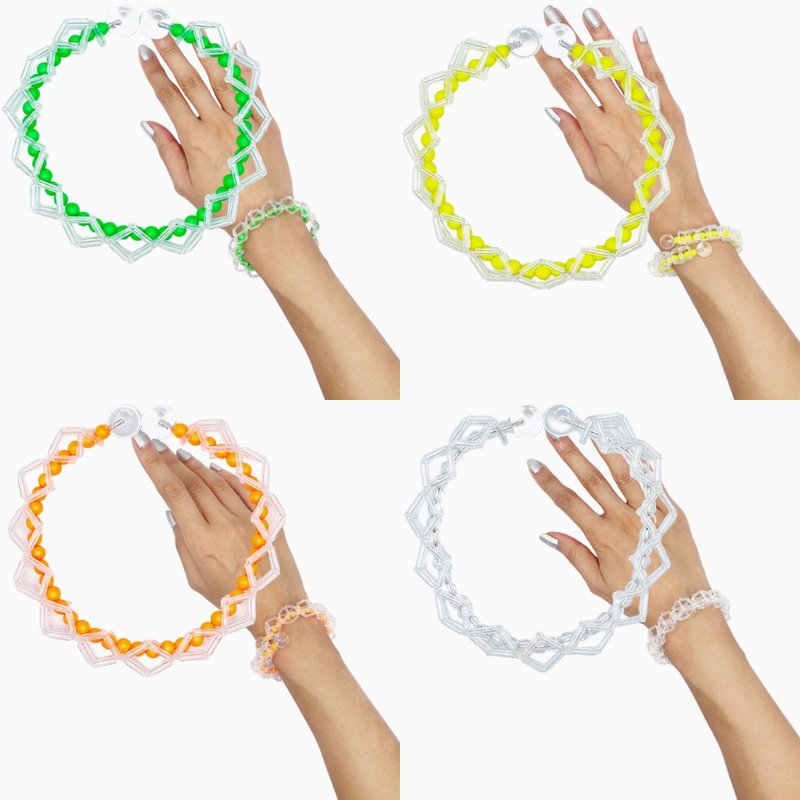 GIZAGIZA BRACELET - สร้อยข้อมือ - แก้ว สีส้ม