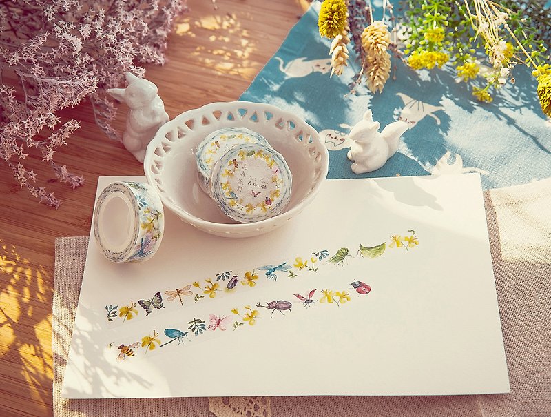 Zoe's forest No. 10 Washi Tape-Insect Party - มาสกิ้งเทป - กระดาษ 