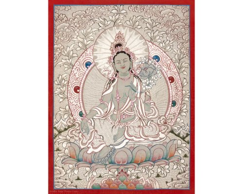 Boudha Stupa Thanka Centre 古董綠度母唐卡 - 啟蒙的象徵