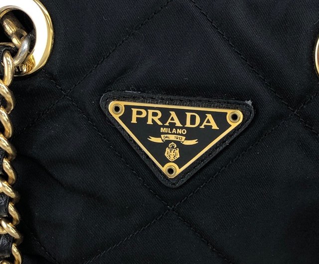 日本直送 名牌中古包 】PRADA プラダ キルティング ショルダー