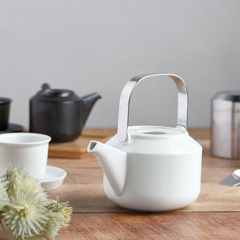 日本KINTO LT茶壺600ml / 共2色 - 茶壺/茶杯/茶具 - 瓷 白色