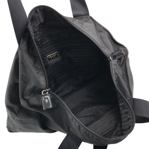 日本直送 名牌中古包 】PRADA プラダ トートバッグ ブラック