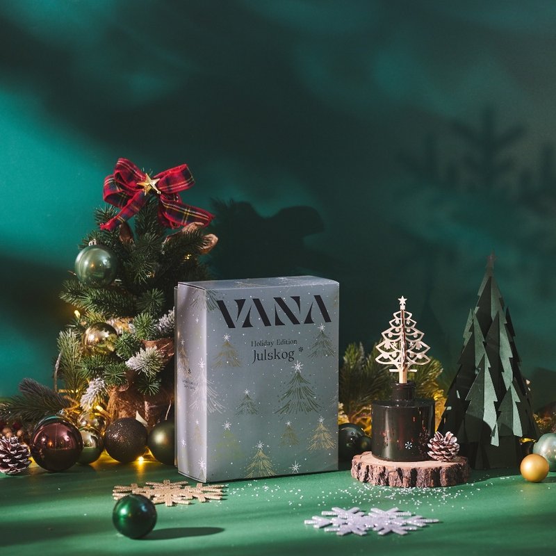 聖誕限定擴香瓶禮盒 樺樹禮讚 擴香瓶200ml - 柑橘森林調 - 香氛/精油/擴香 - 精油 綠色