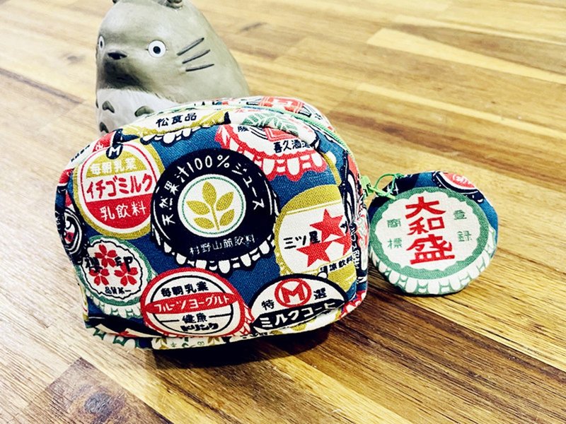 日光小巷-手創日式復古大和盛圖案立體收納包/萬用包/零錢包-可訂 - 化妝包/收納袋 - 棉．麻 