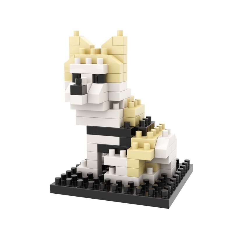 Archbrick 日本忠犬秋田犬 Pixel 積木 Nanoblock - 玩偶/公仔 - 塑膠 多色