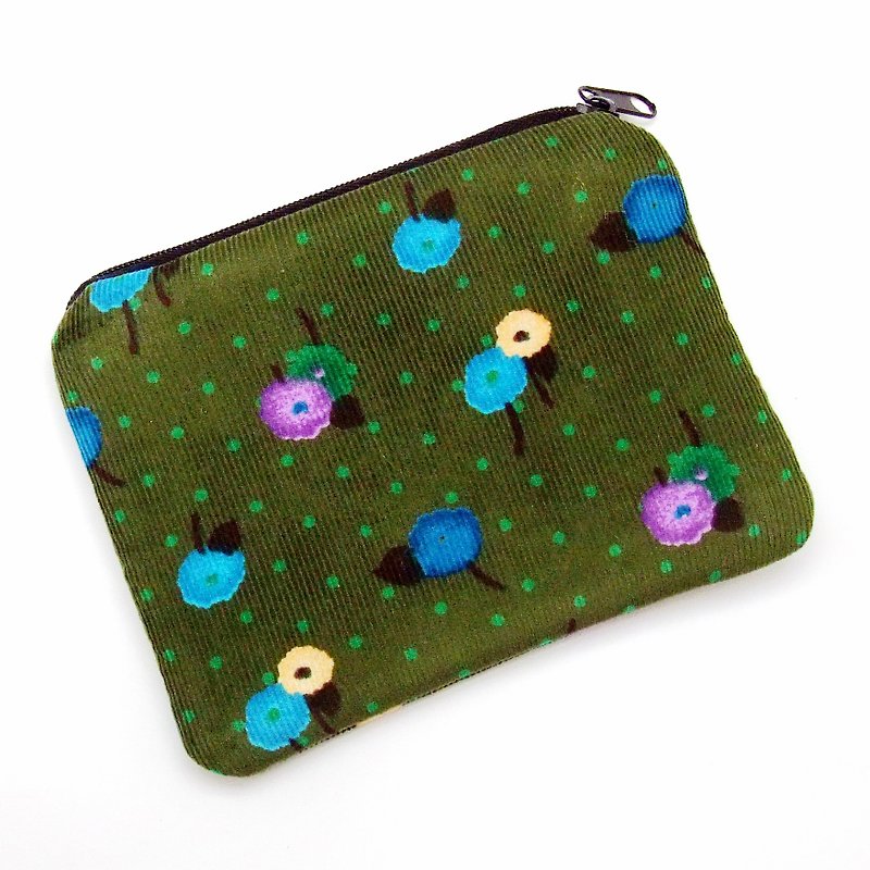 Zipper pouch / coin purse (padded) (ZS-185) - กระเป๋าใส่เหรียญ - ผ้าฝ้าย/ผ้าลินิน หลากหลายสี