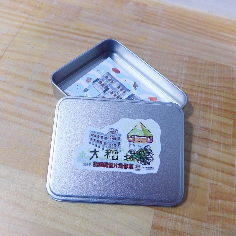 Mini-Postcard Dadaocheng  10pc,1 tin box - การ์ด/โปสการ์ด - กระดาษ หลากหลายสี