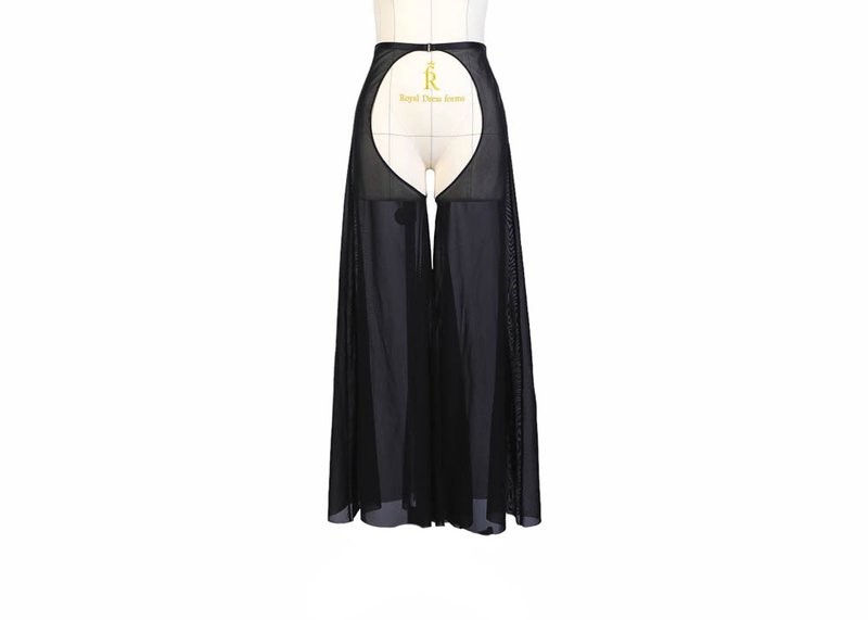 Halo Mesh Bellbottoms Black - 女內衣褲 - 其他材質 黑色