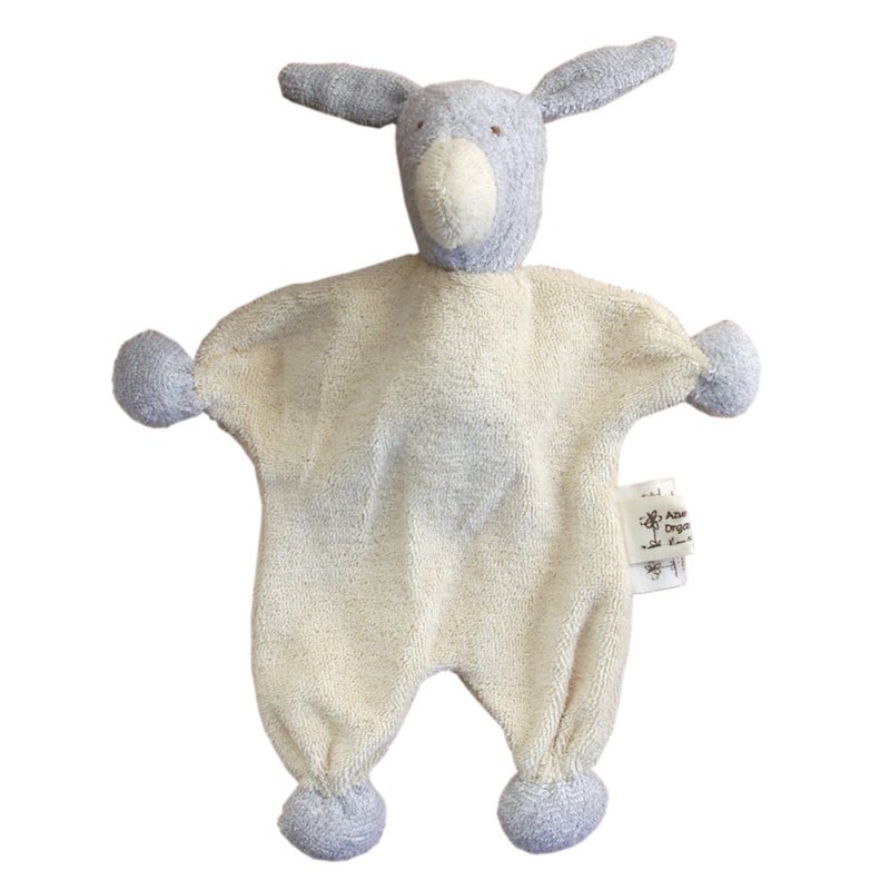 100% Organic Cotton Babies Security Stuffed Toy- Donkey - ของเล่นเด็ก - ผ้าฝ้าย/ผ้าลินิน 