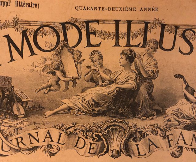La mode Ilustreeモード本1886 ドレス　洋書　フランス　貴重 La mode Ilustreeモード本1886 ドレス 洋書 フランス 貴重 La