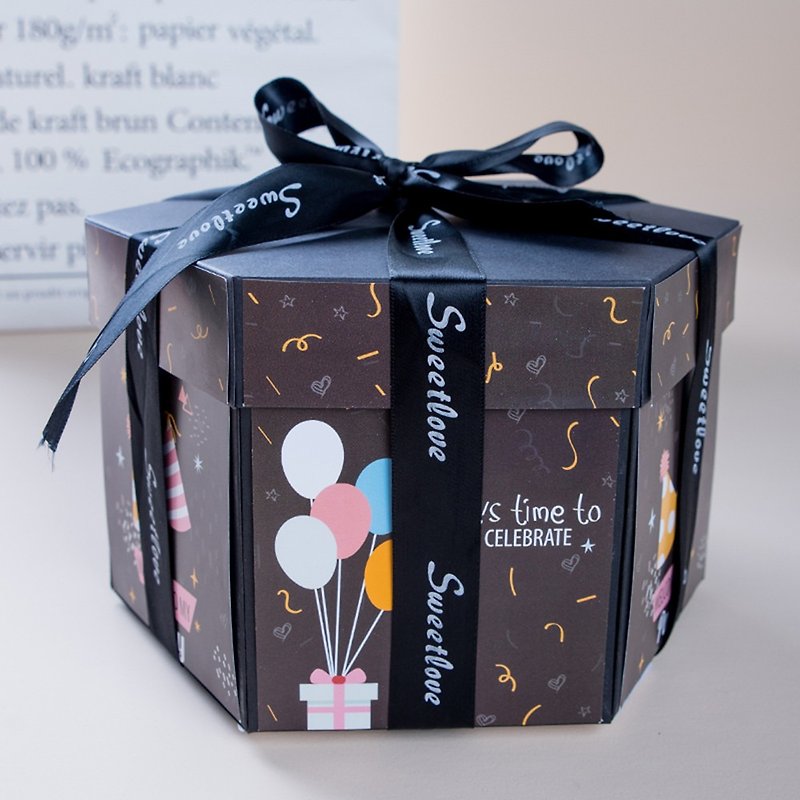 Gift Box Gift Box Gift Set Gift Boyfriend Gift Valentine's Day Gift Box, Christm - Photo Albums & Books - Paper Black