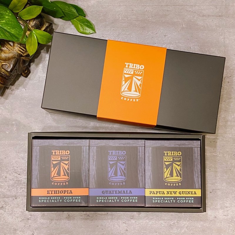 其他材質 咖啡/咖啡豆 - 【年節禮盒】TRIBO COFFEE 10入盒裝 濾掛式咖啡禮盒組 (30入)