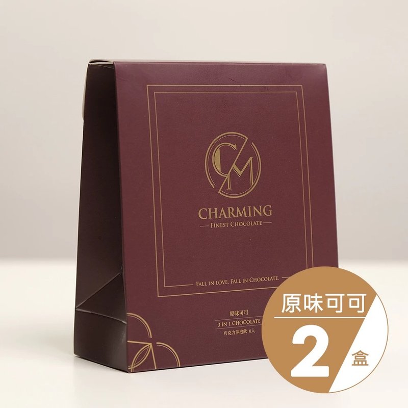 Discount set of two boxes of Charming Qiao Ming Chocolate Classic Original Cocoa 6 pieces/box, a total of two boxes of 12 pieces - ช็อกโกแลต - วัสดุอื่นๆ สีแดง