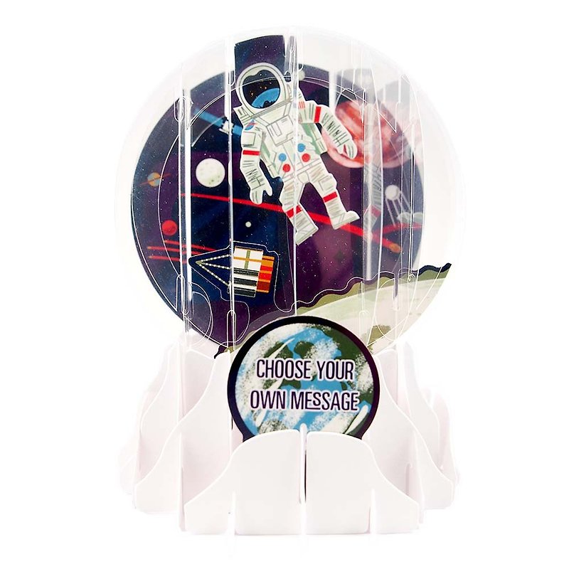 Snowball Card-Outer Spaceman [Up With Paper-Multi-purpose Stereo Card]
