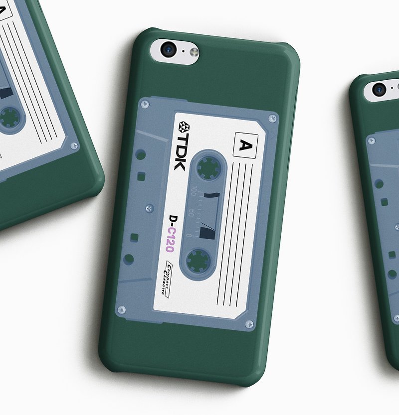 TDK Cassette - Green Phone case - Phone Cases - Plastic Green