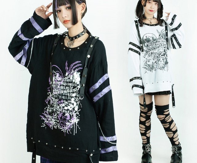 Yabi Visual kei punk chaos template studded strap Bondage