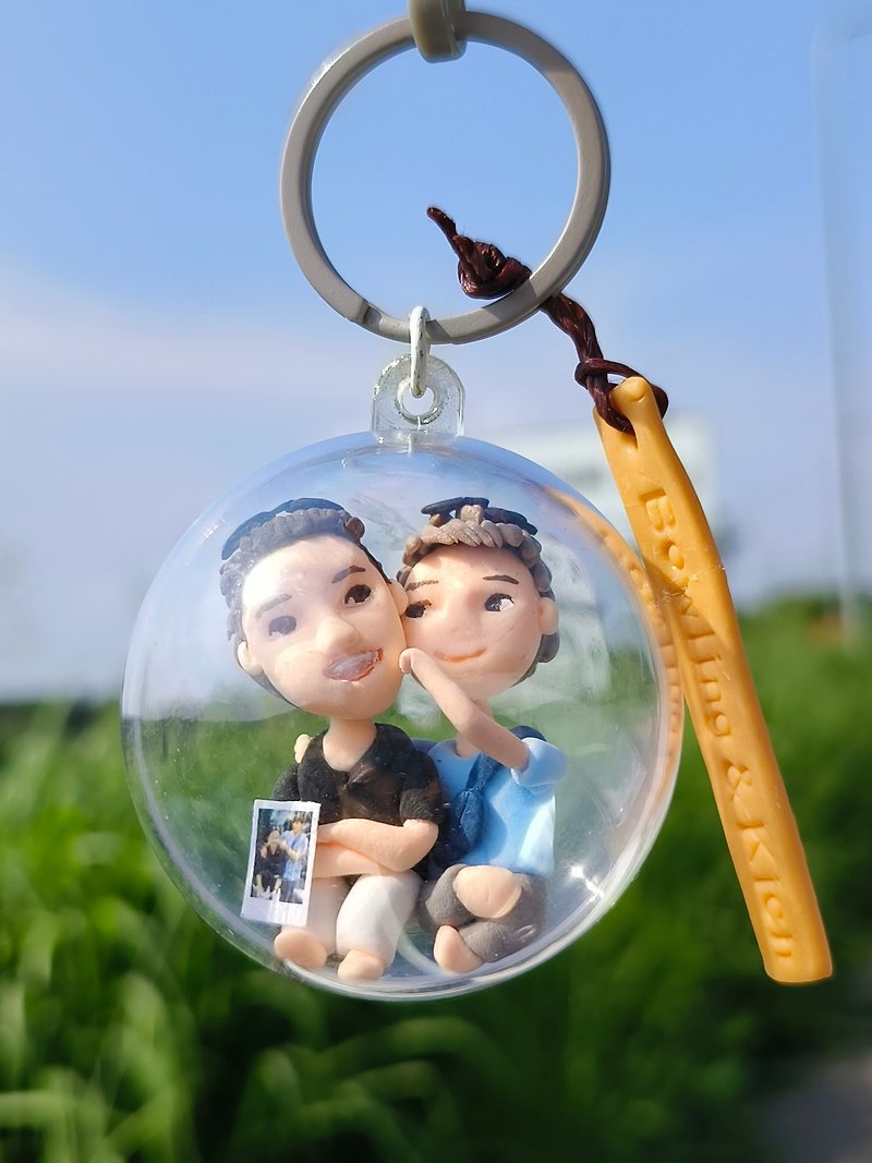 key chain customized personalize 2 models - Stuffed Dolls & Figurines - Other Materials Multicolor