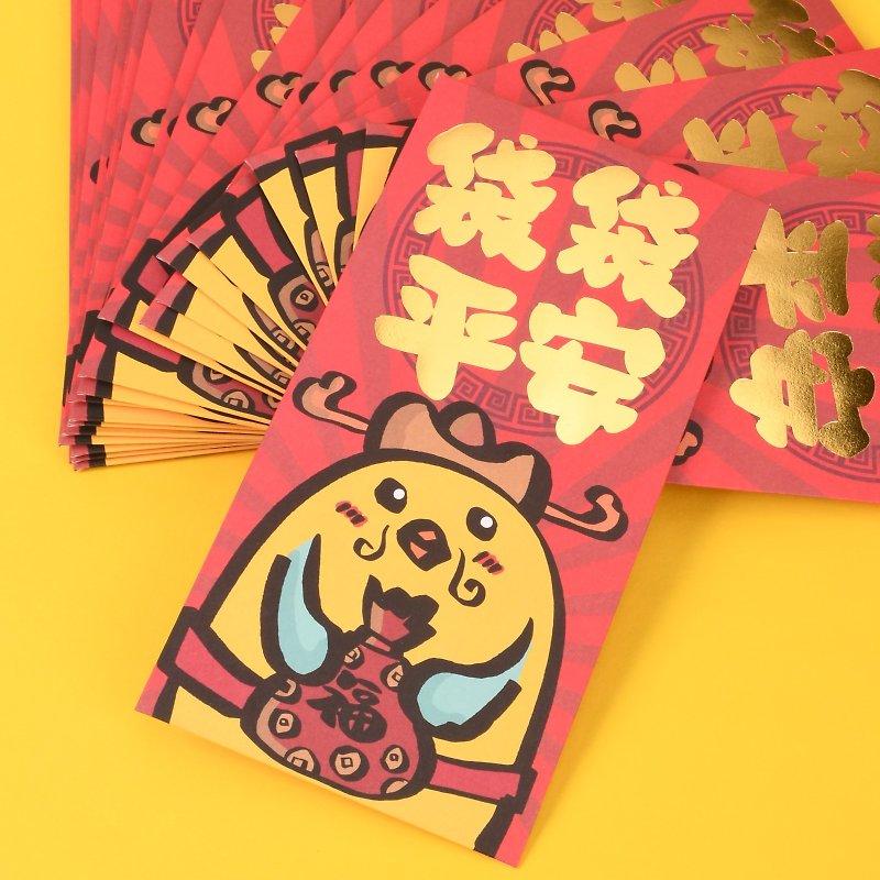 jmkfc environmentally friendly hot stamping red envelopes with two patterns and 10 sets - Chinese New Year - Eco-Friendly Materials Multicolor