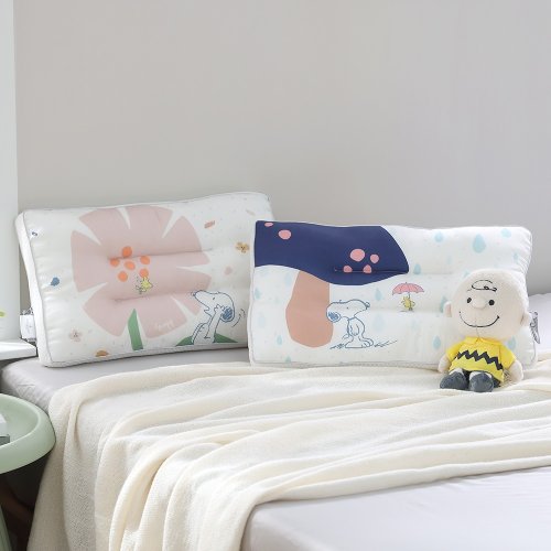 HOYACASA 禾雅寢具 【HOYACASA x 史努比聯名】花漫夢境60支天絲舒眠兒童枕
