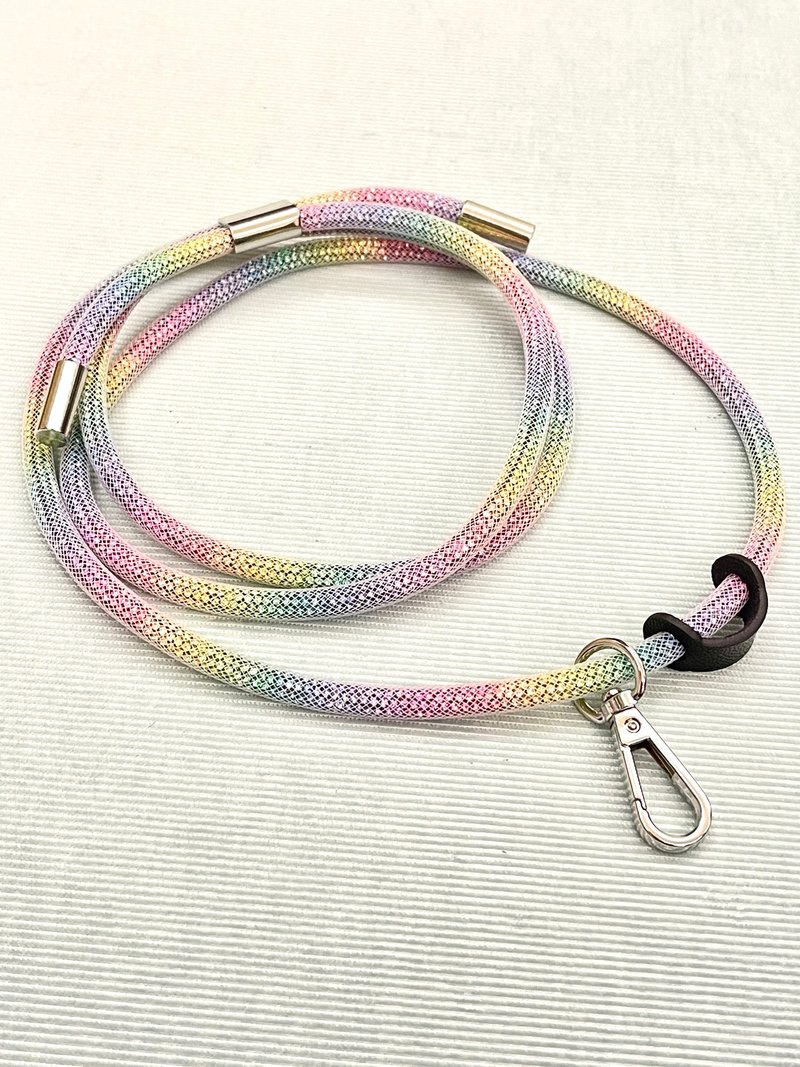 Sparkly Rainbow Mobile Phone Shoulder Strap - อื่นๆ - เส้นใยสังเคราะห์ หลากหลายสี