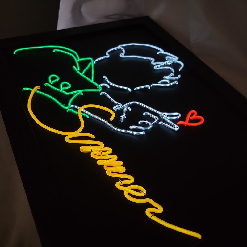 Customized Neon Light Hand-made DIY Material Pack Pet Like Yan Painted Birthday Gift Souvenirs