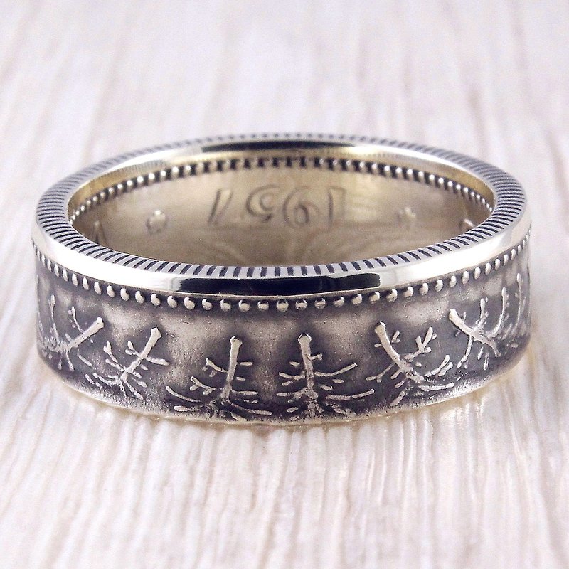 Silver Coin Ring (Finland) Forest