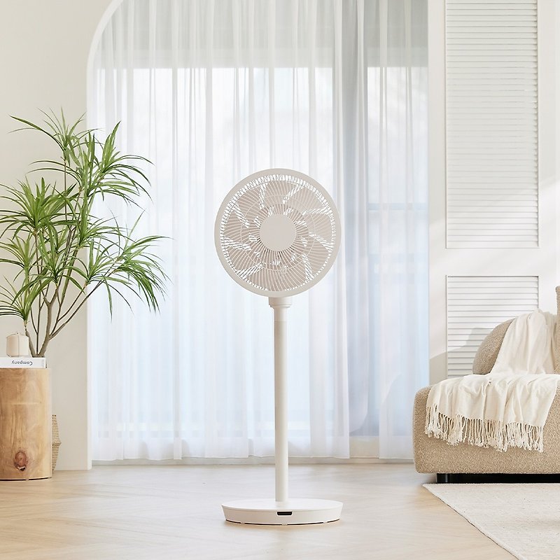 ARTISAN 14-inch 3D circulation energy-saving fan (9+9 double-layer fan blades natural wind) - Electric Fans - Other Materials White
