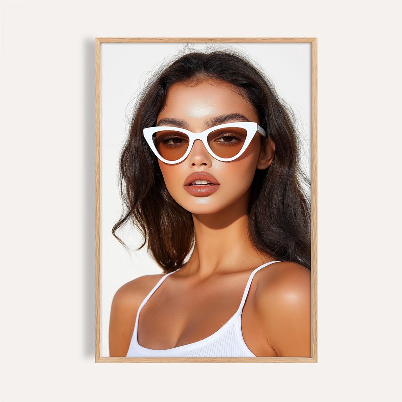 白晝凝視 White Day Gaze / 都市女性時尚攝影掛畫 - 海報/掛畫/掛布 - 紙 