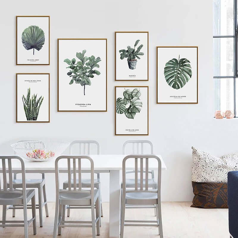 Small fresh green plants - hanging paintings - green plants series - green - Posters - Cotton & Hemp Green