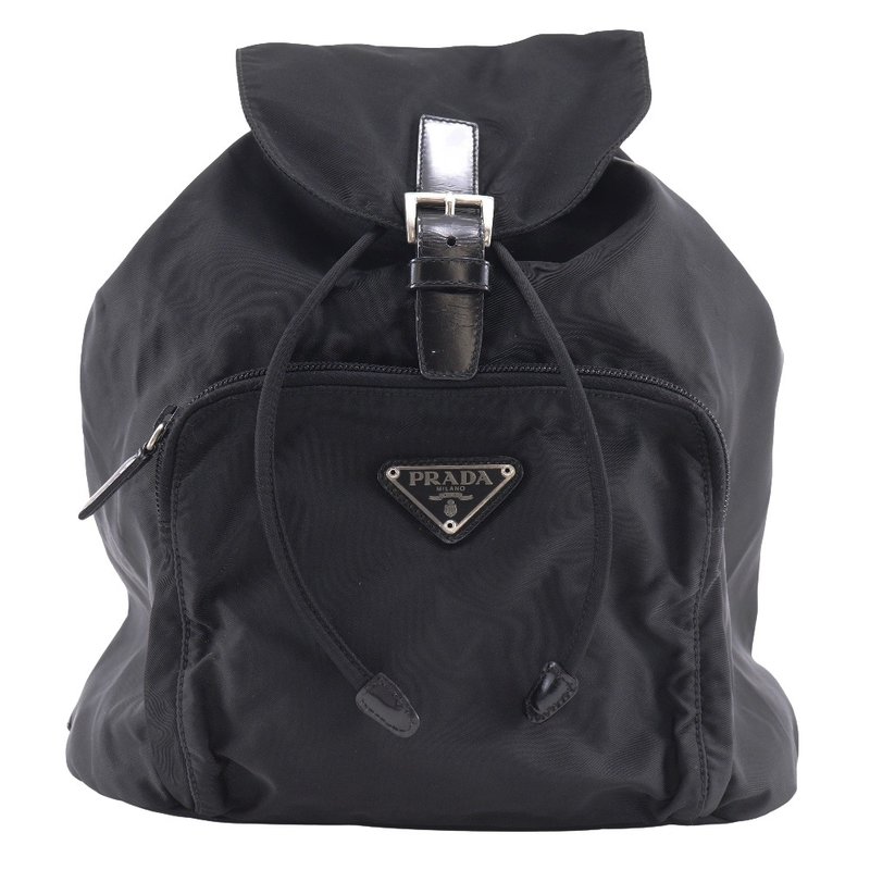 【日本直送】プラダ PRADA リュック・デイパック B4650F ナイロン NERO 黒 レディース【中古】 - 後背包/背包/書包 - 尼龍 黑色