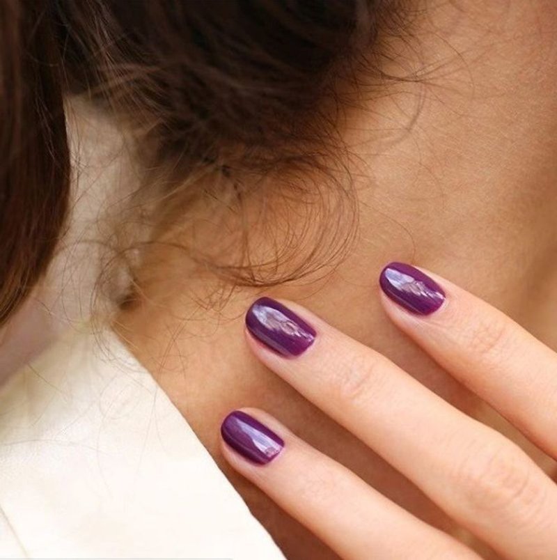 KING WOOD Grape Purple | French manucurist Paris rose plant extract nail polish - Nail Polish & Acrylic Nails - Other Materials Purple
