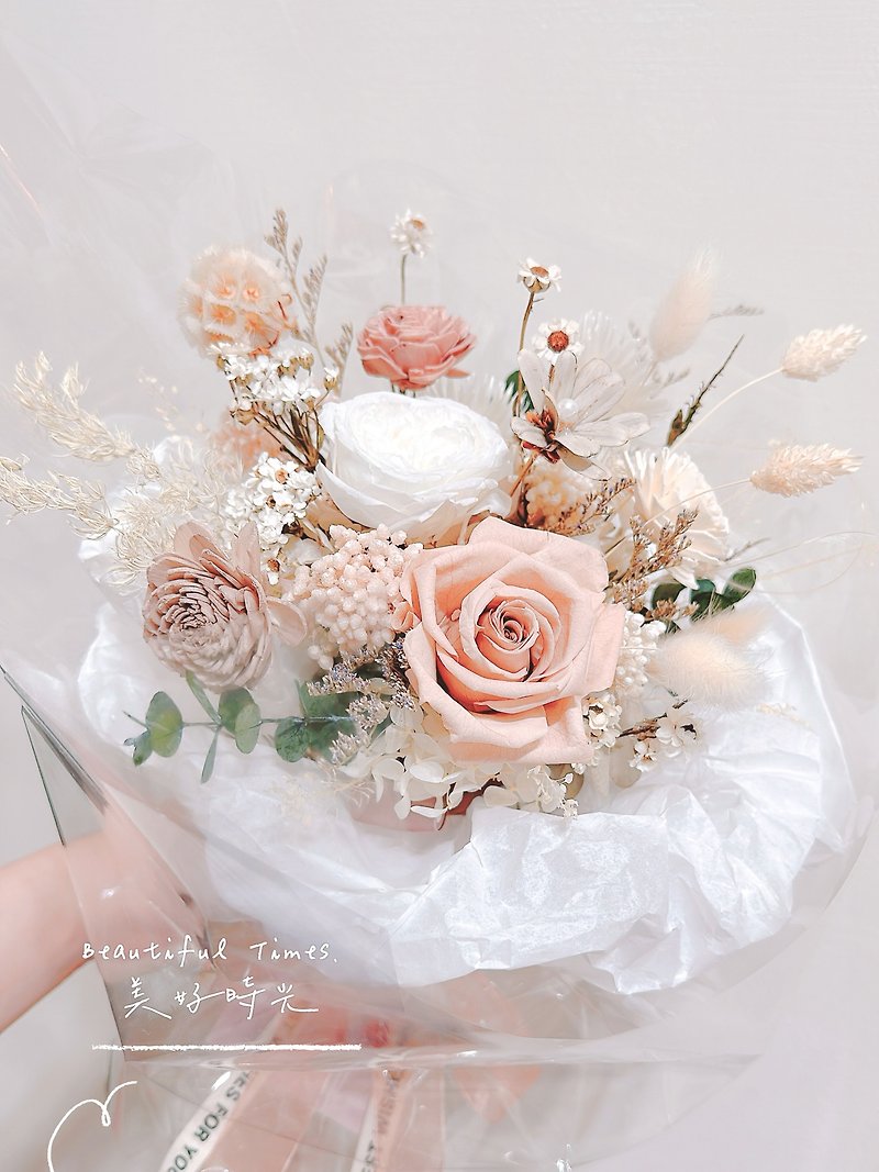 Permanent flowers, bouquets, dried flowers, preserved flowers, proposal, marriage, registration - ช่อดอกไม้แห้ง - พืช/ดอกไม้ สีใส