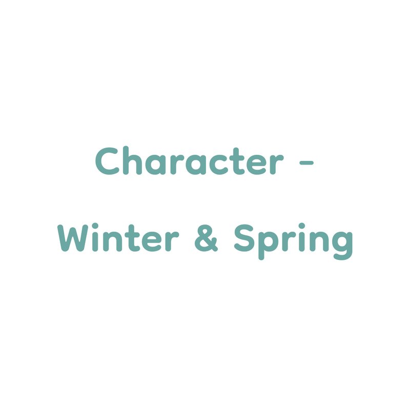 Character - Winter&Spring (인물 - 겨울&봄) set pack - 貼紙 - 紙 