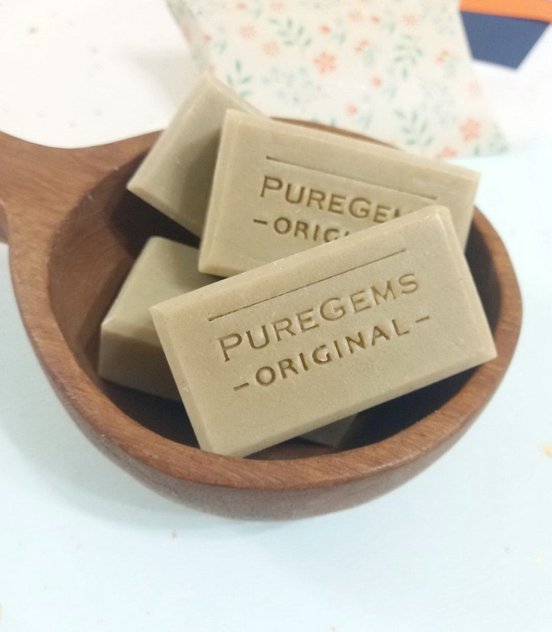PUREGEMS 。艾草 。香茅 薄荷。手工小皂 。手握感佳。 - 肥皂/手工皂 - 植物．花 綠色