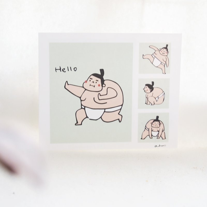 Sumo Series-Greeting Card - การ์ด/โปสการ์ด - กระดาษ สีเขียว