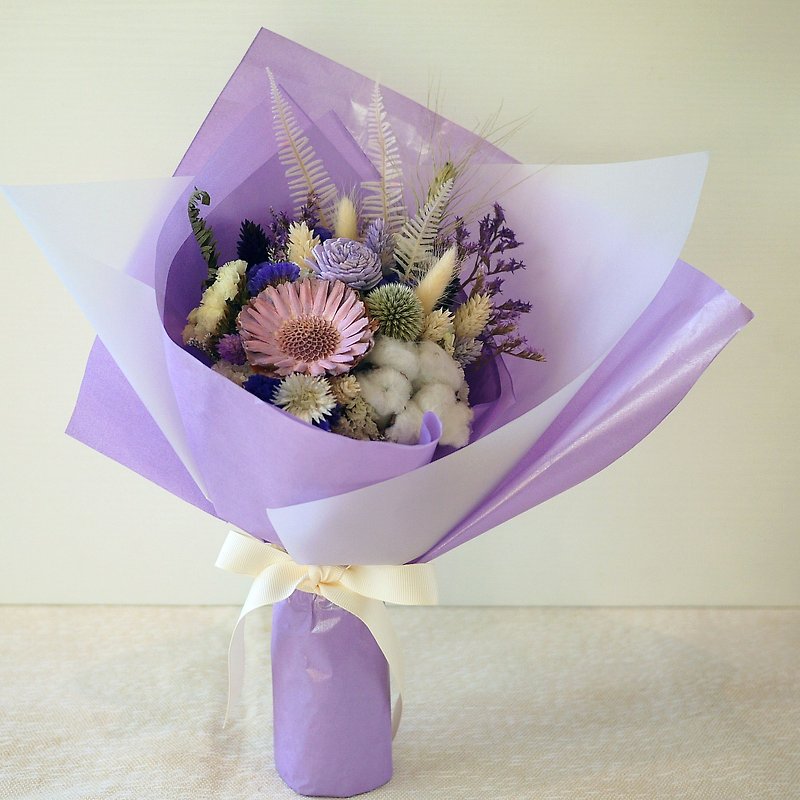 Graduation Praise - micro Kaoru romantic Zibai graduation bouquet (stand-up) Valentine's Day / birthday - Plants - Plants & Flowers Purple