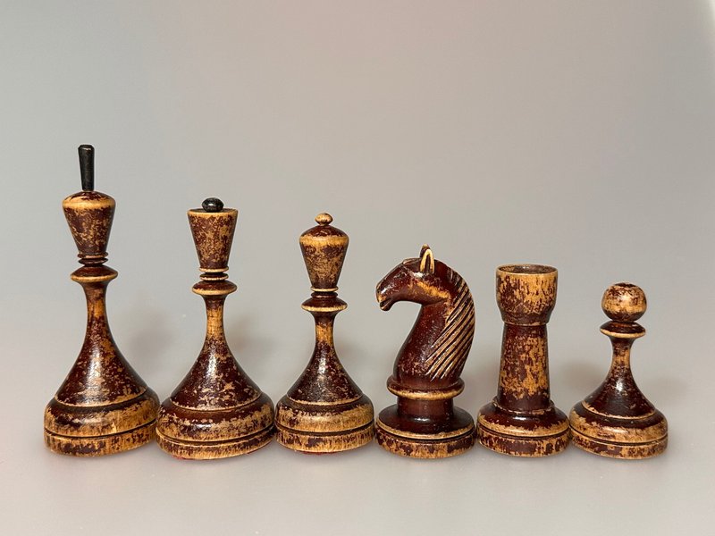 BFII chess set, Botvinnik - Flohr II - บอร์ดเกม - ไม้ 