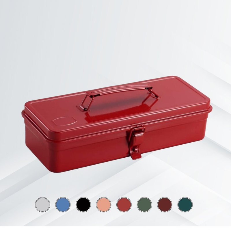 Japan TOYO square handle type steel single-layer storage tool box T-320 (8 colors) - ชั้นวาง/ตะกร้า - โลหะ หลากหลายสี